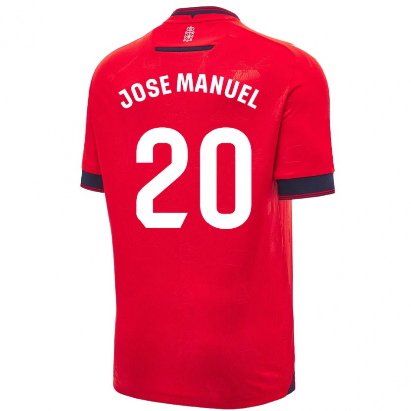 Danxen Heren José Manuel Arnáiz #20 Rood Wit Thuisshirt Thuistenue 2024/25 T-Shirt