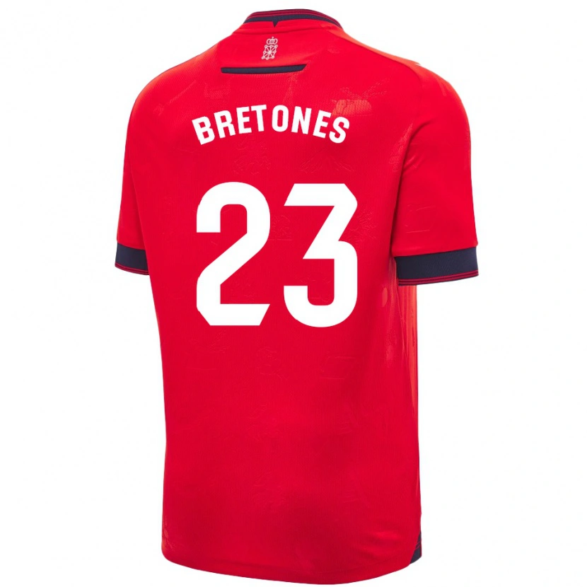 Danxen Heren Abel Bretones #23 Rood Wit Thuisshirt Thuistenue 2024/25 T-Shirt