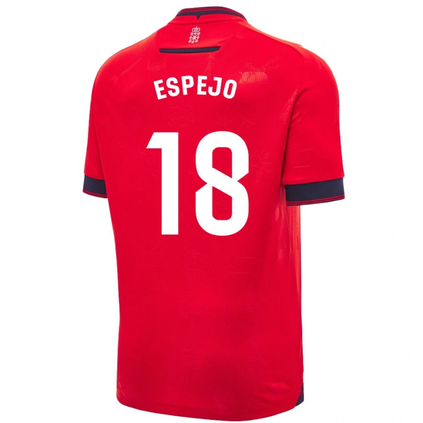 Danxen Heren Diego Espejo #18 Rood Wit Thuisshirt Thuistenue 2024/25 T-Shirt