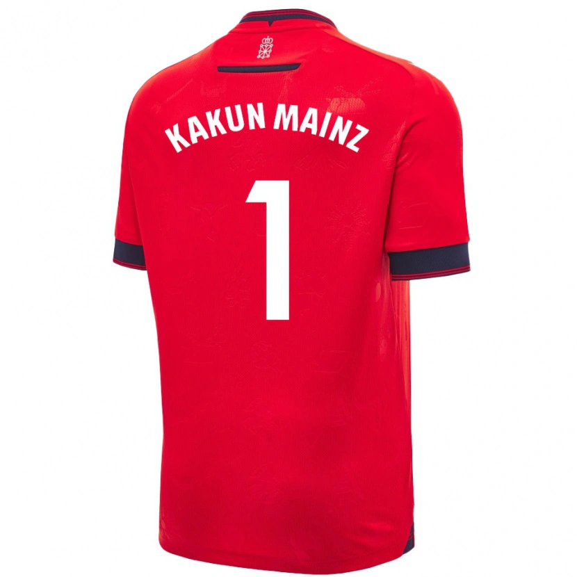 Danxen Heren Kakun Mainz #1 Rood Wit Thuisshirt Thuistenue 2024/25 T-Shirt