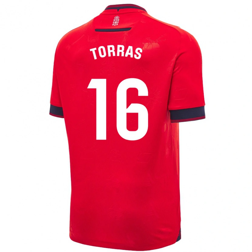 Danxen Heren Mar Torrás De Fortuny #16 Rood Wit Thuisshirt Thuistenue 2024/25 T-Shirt