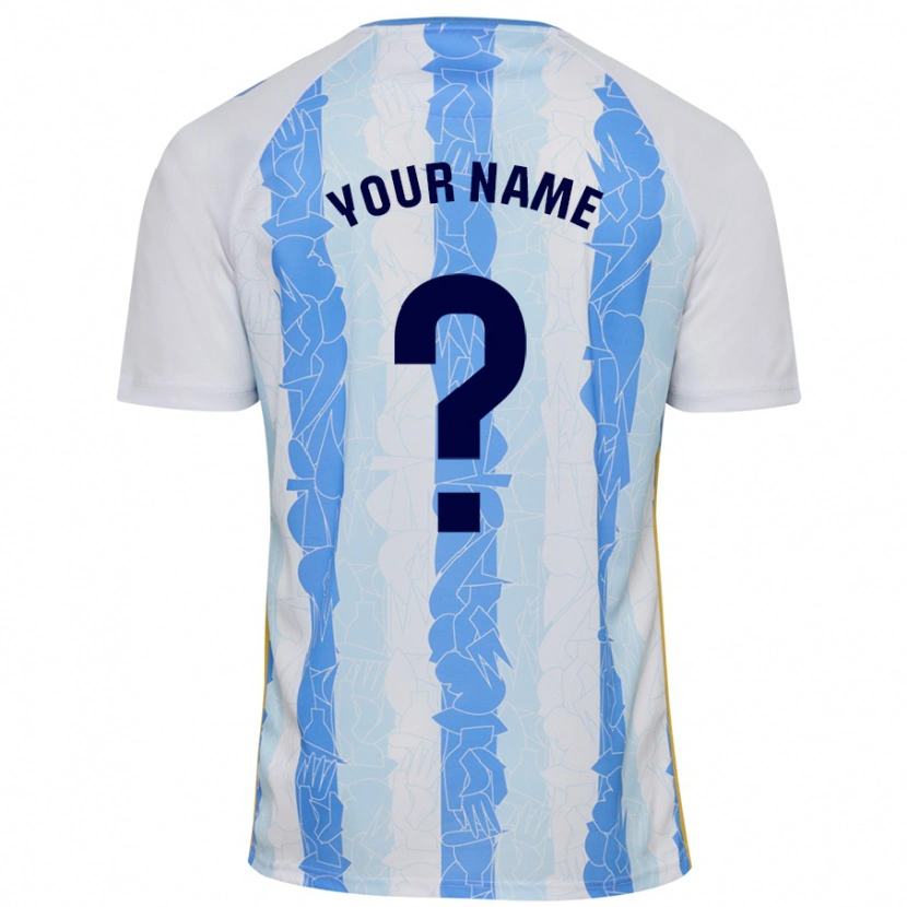 Danxen Heren Uw Naam #0 Wit Blauw Thuisshirt Thuistenue 2024/25 T-Shirt