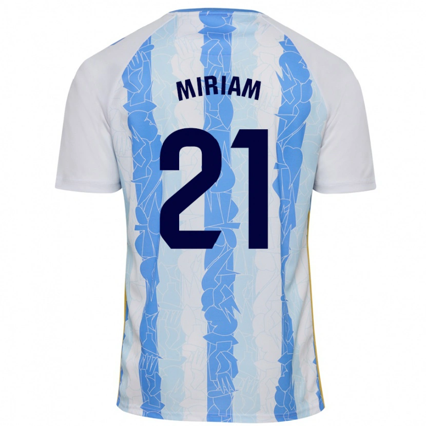 Danxen Heren Míriam #21 Wit Blauw Thuisshirt Thuistenue 2024/25 T-Shirt