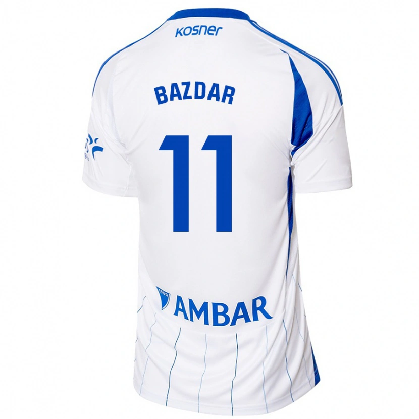 Danxen Heren Samed Bazdar #11 Rood Wit Thuisshirt Thuistenue 2024/25 T-Shirt