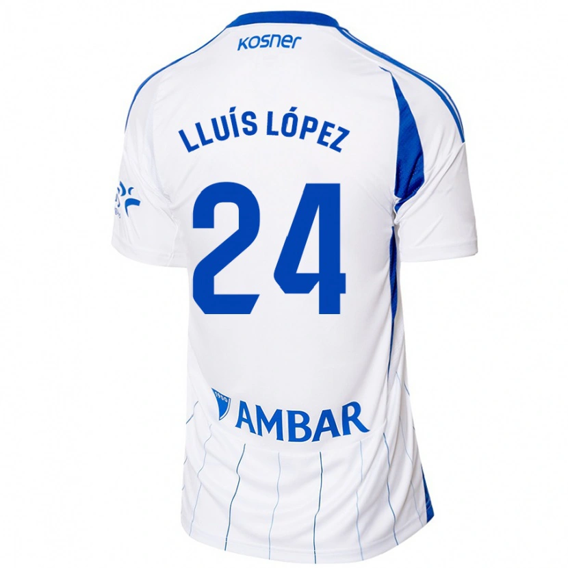 Danxen Heren Lluís López #24 Rood Wit Thuisshirt Thuistenue 2024/25 T-Shirt