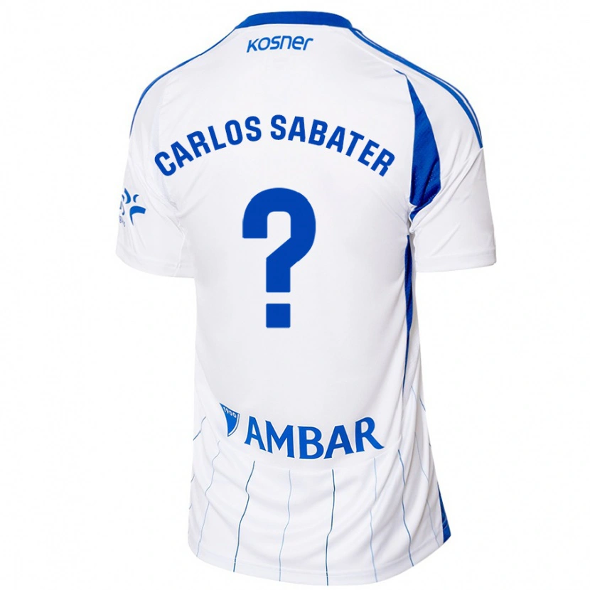 Danxen Heren Juan Carlos Sabater #0 Rood Wit Thuisshirt Thuistenue 2024/25 T-Shirt