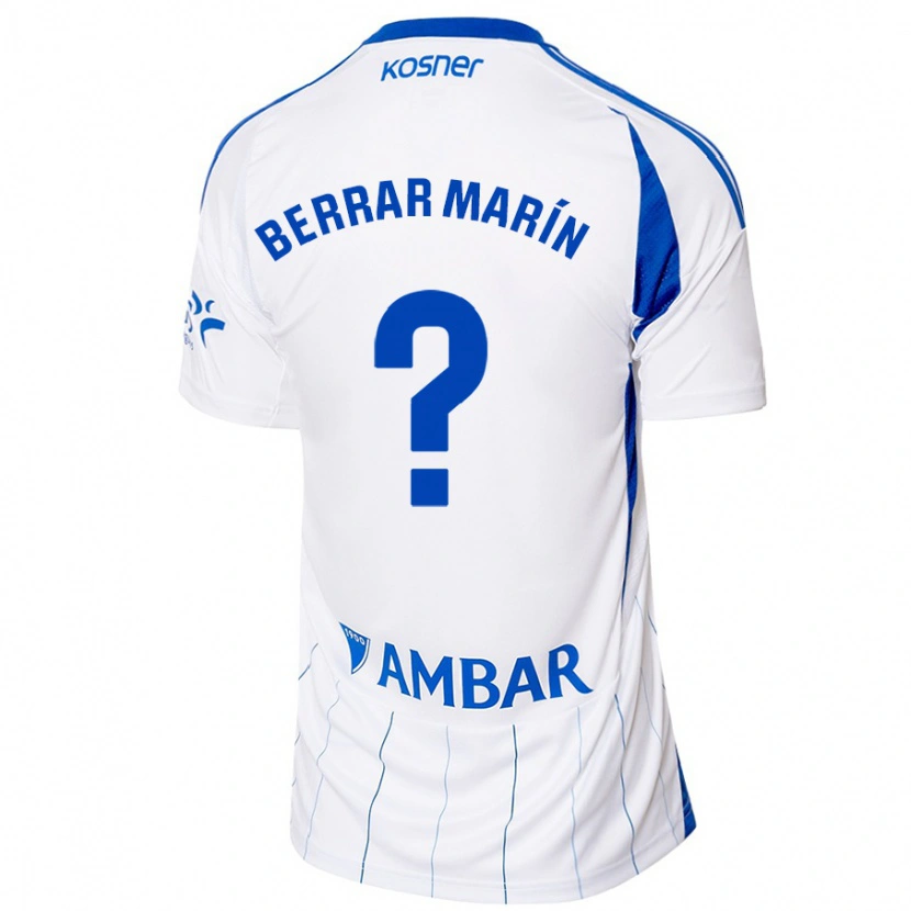 Danxen Heren Sergio Berrar Marín #0 Rood Wit Thuisshirt Thuistenue 2024/25 T-Shirt