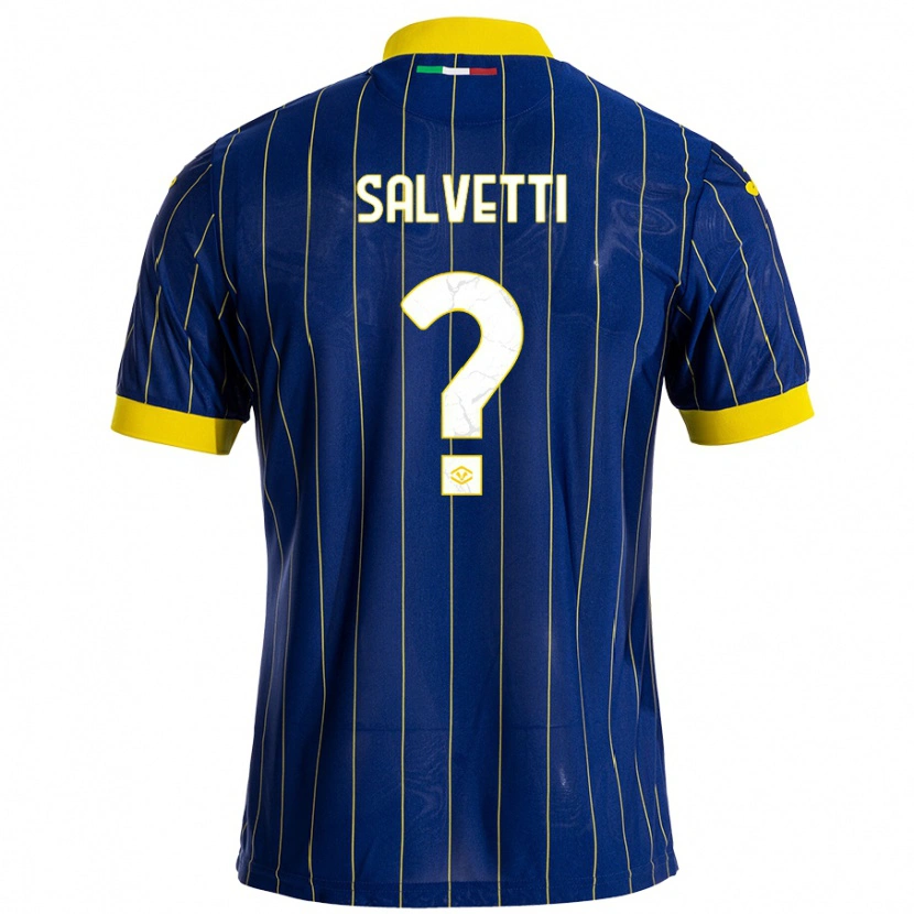 Danxen Heren Gabriel Salvetti #0 Blauw Geel Thuisshirt Thuistenue 2024/25 T-Shirt