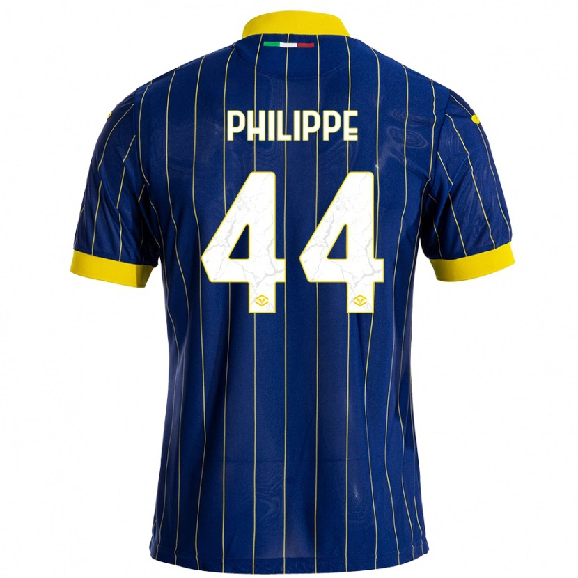 Danxen Heren Mathis Philippe #44 Blauw Geel Thuisshirt Thuistenue 2024/25 T-Shirt
