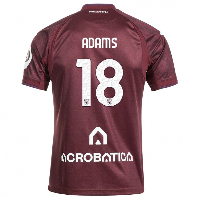 Danxen Heren Ché Adams #18 Kastanjebruin Wit Thuisshirt Thuistenue 2024/25 T-Shirt