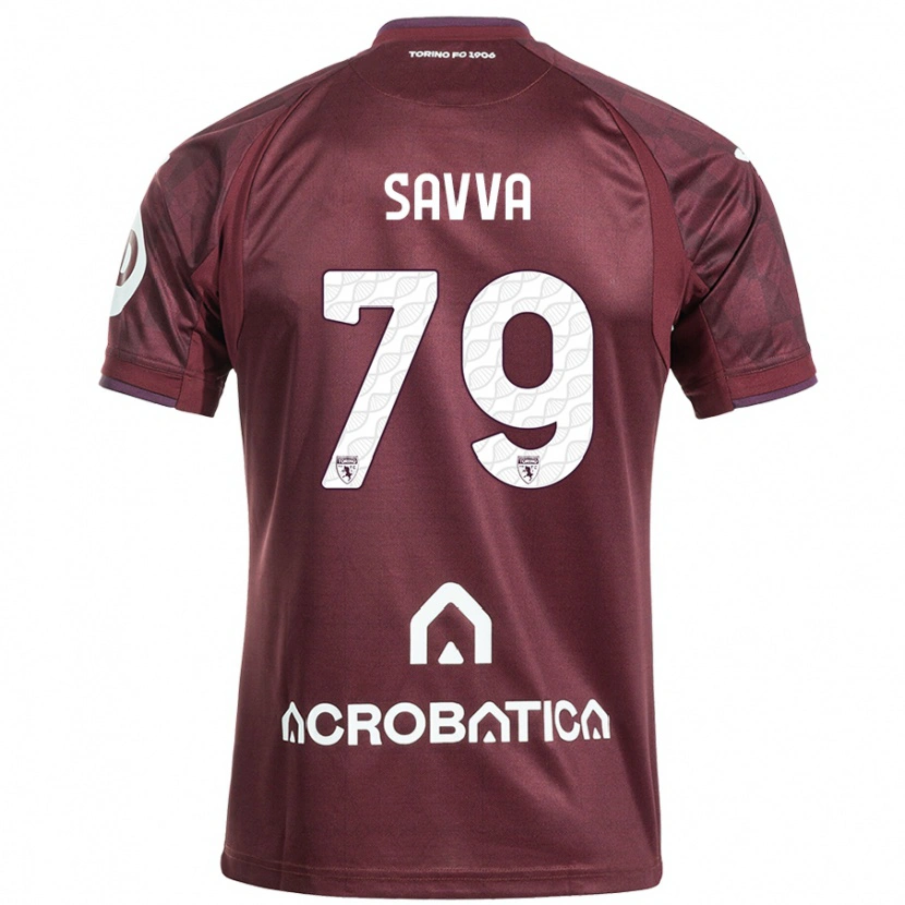 Danxen Heren Zanos Savva #79 Kastanjebruin Wit Thuisshirt Thuistenue 2024/25 T-Shirt