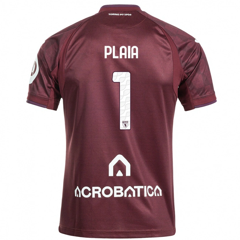Danxen Heren Francesco Plaia #1 Kastanjebruin Wit Thuisshirt Thuistenue 2024/25 T-Shirt