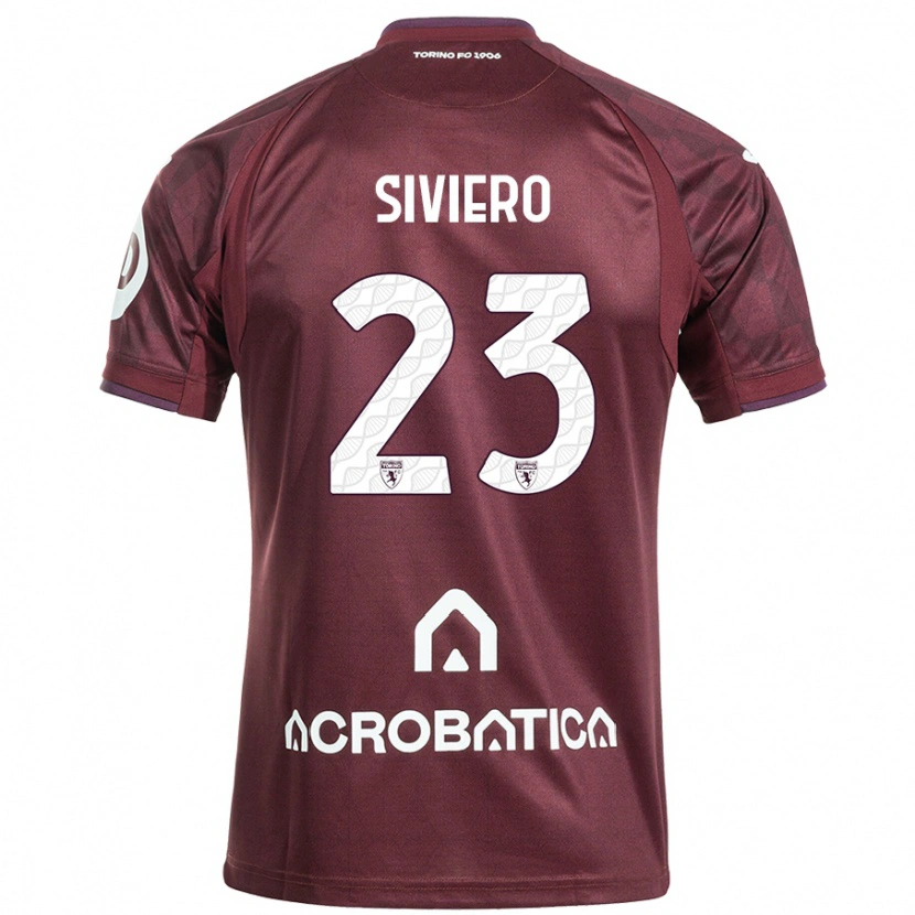 Danxen Heren Lapo Siviero #23 Kastanjebruin Wit Thuisshirt Thuistenue 2024/25 T-Shirt