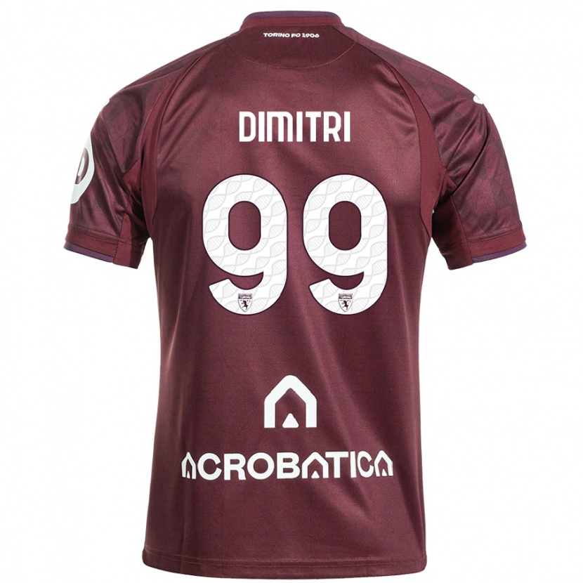 Danxen Heren Matteo Dimitri #99 Kastanjebruin Wit Thuisshirt Thuistenue 2024/25 T-Shirt