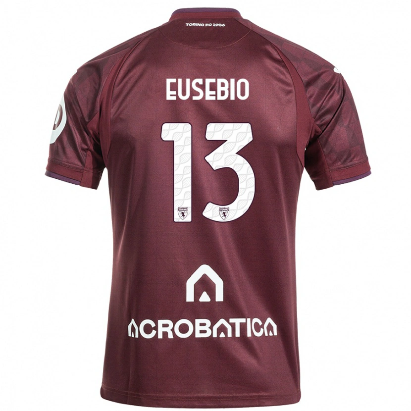 Danxen Heren Chiara Eusebio #13 Kastanjebruin Wit Thuisshirt Thuistenue 2024/25 T-Shirt