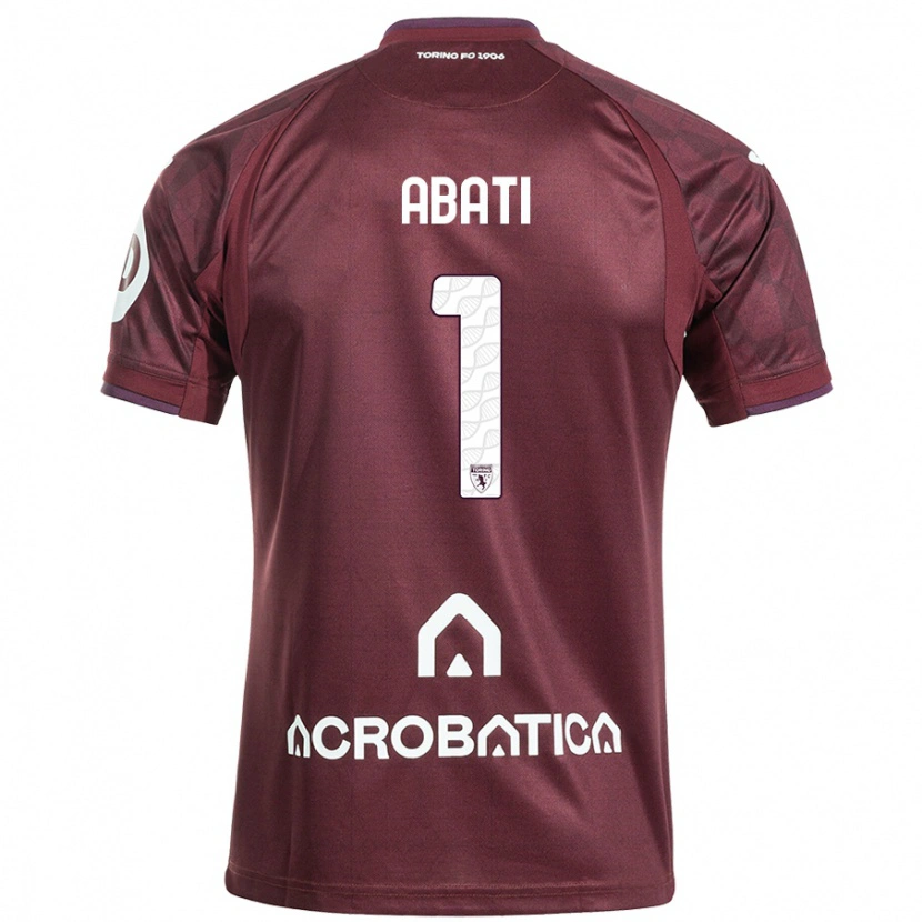 Danxen Heren Lorenzo Abati #1 Kastanjebruin Wit Thuisshirt Thuistenue 2024/25 T-Shirt