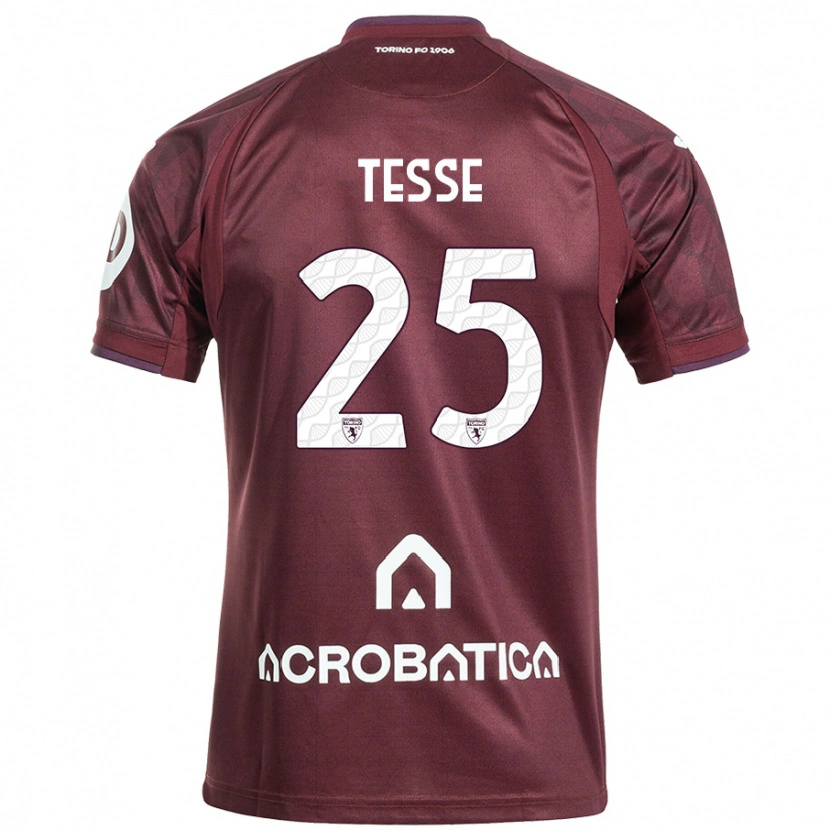 Danxen Heren Manuela Tesse #25 Kastanjebruin Wit Thuisshirt Thuistenue 2024/25 T-Shirt