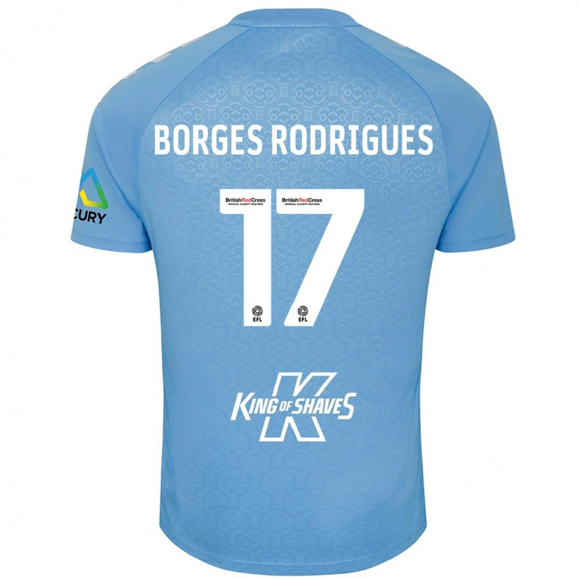 Danxen Heren Raphael Borges Rodrigues #17 Blauw Wit Thuisshirt Thuistenue 2024/25 T-Shirt