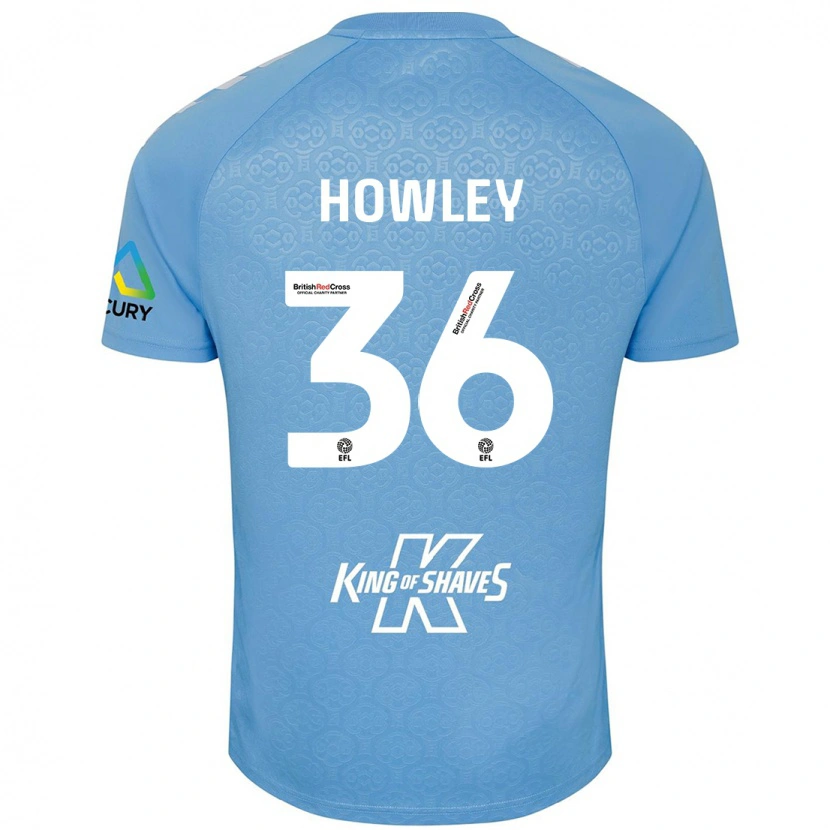 Danxen Heren Ryan Howley #36 Blauw Wit Thuisshirt Thuistenue 2024/25 T-Shirt