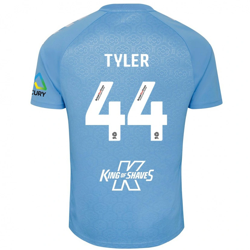Danxen Heren Cian Tyler #44 Blauw Wit Thuisshirt Thuistenue 2024/25 T-Shirt
