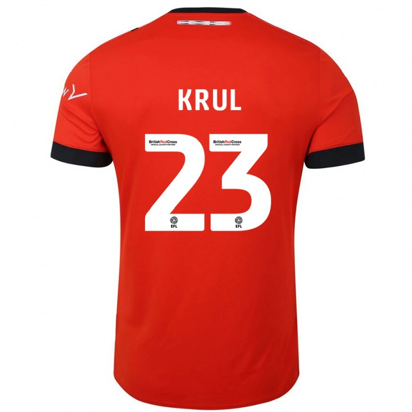 Danxen Heren Tim Krul #23 Oranje Zwart Thuisshirt Thuistenue 2024/25 T-Shirt