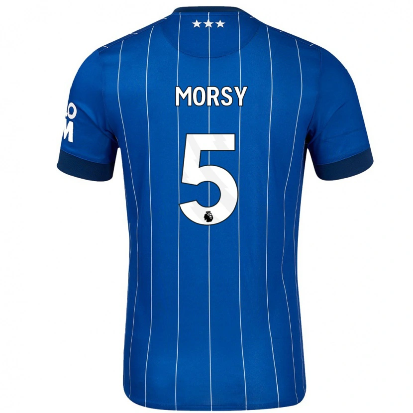 Danxen Heren Sam Morsy #5 Marineblauw Thuisshirt Thuistenue 2024/25 T-Shirt