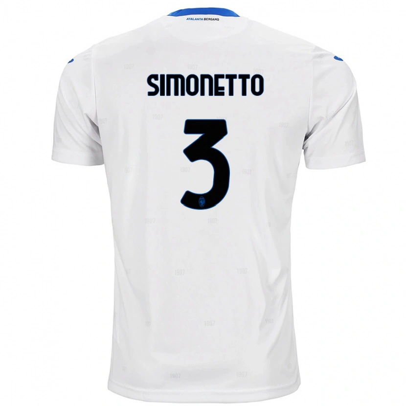 Danxen Heren Federico Simonetto #3 Wit Uitshirt Uittenue 2024/25 T-Shirt