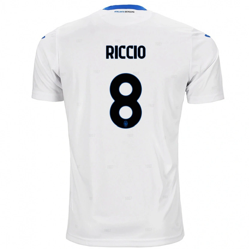 Danxen Heren Lorenzo Riccio #8 Wit Uitshirt Uittenue 2024/25 T-Shirt
