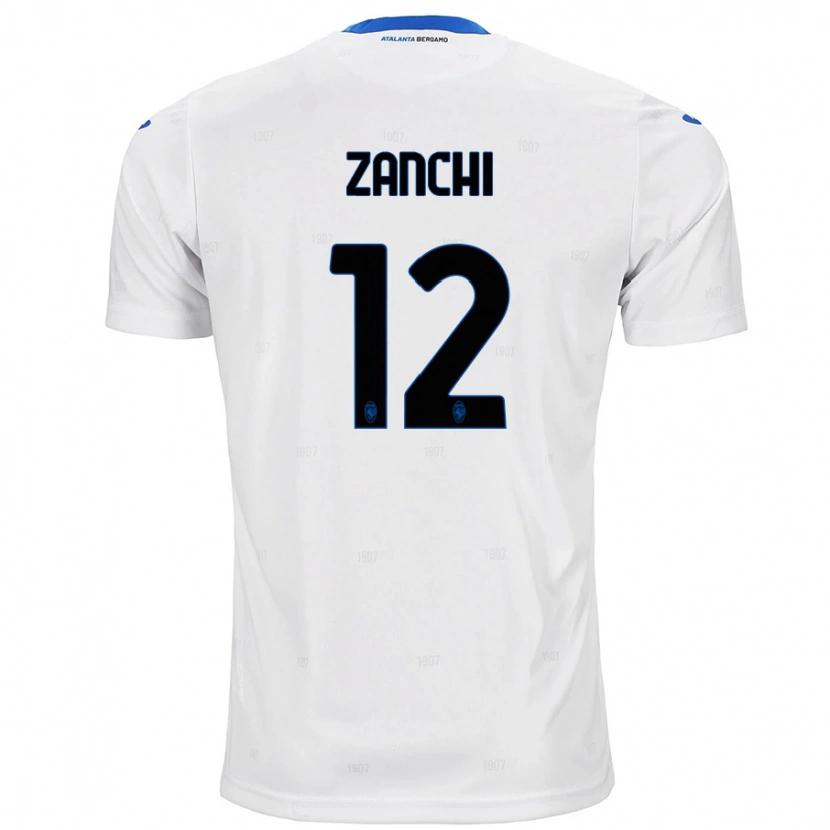 Danxen Heren Edoardo Zanchi #12 Wit Uitshirt Uittenue 2024/25 T-Shirt