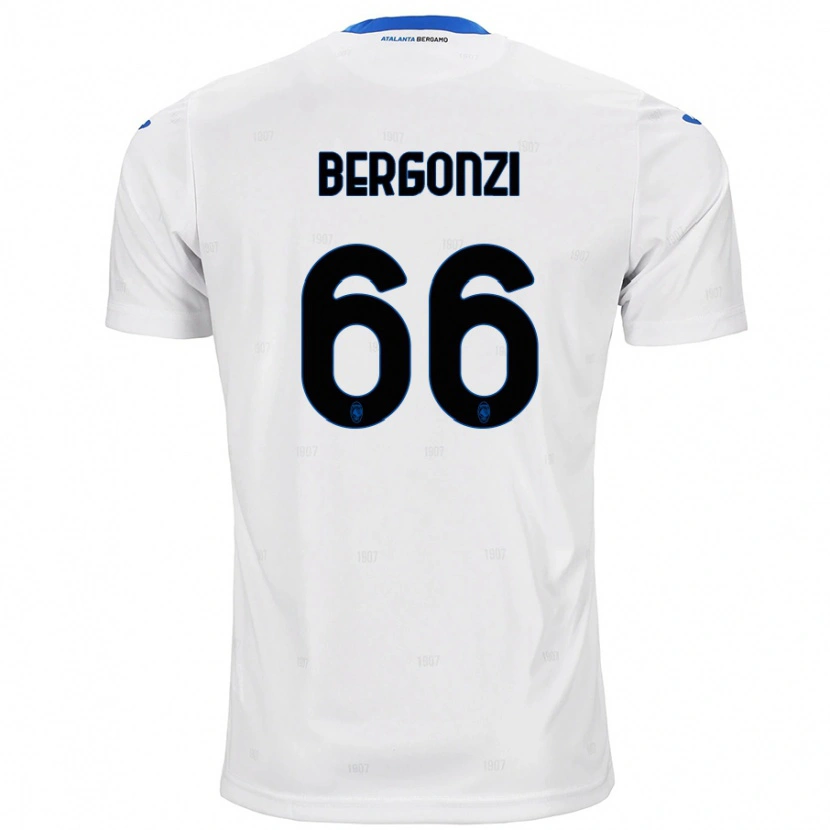Danxen Heren Federico Bergonzi #66 Wit Uitshirt Uittenue 2024/25 T-Shirt