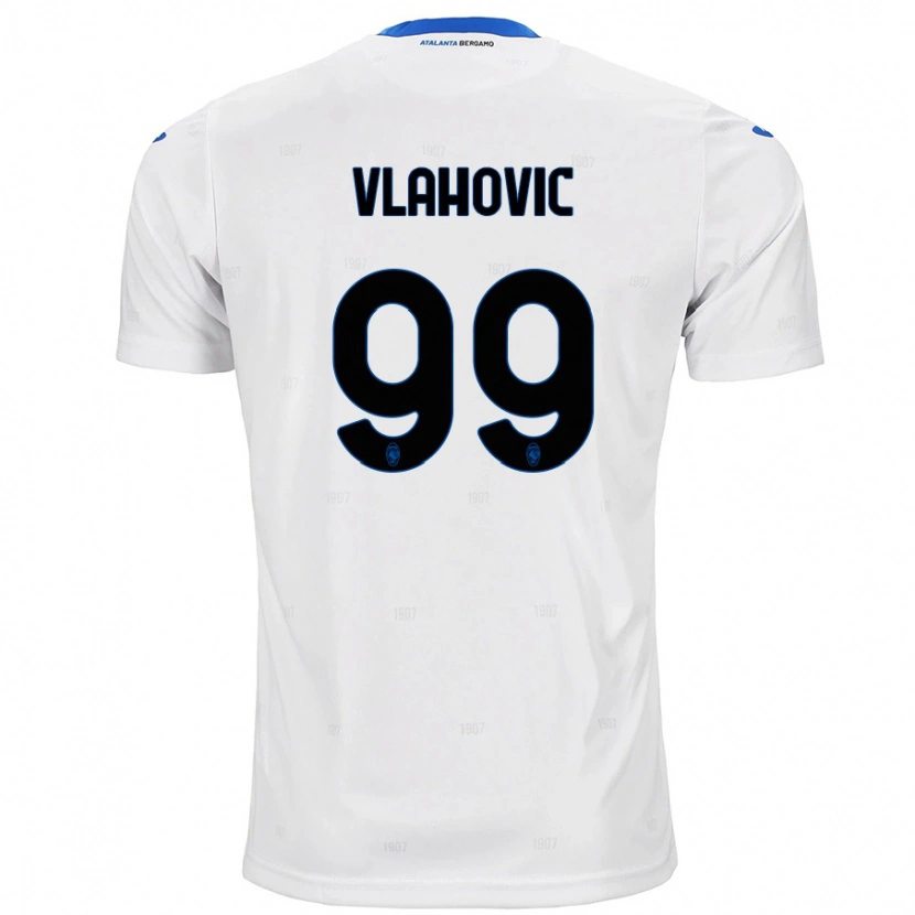 Danxen Heren Vanja Vlahovic #99 Wit Uitshirt Uittenue 2024/25 T-Shirt