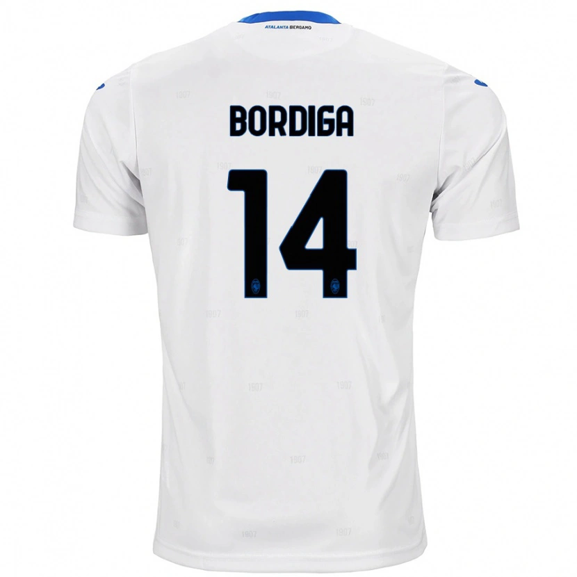 Danxen Heren Michele Bordiga #14 Wit Uitshirt Uittenue 2024/25 T-Shirt