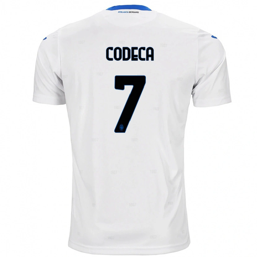 Danxen Heren Bianca Codeca #7 Wit Uitshirt Uittenue 2024/25 T-Shirt
