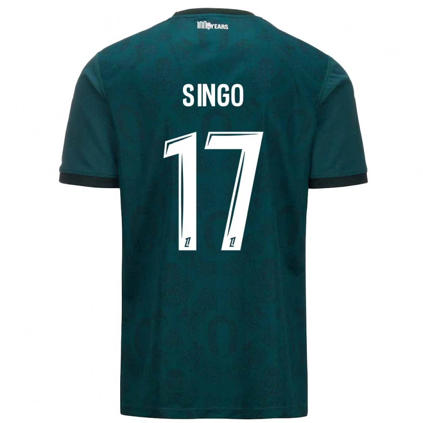 Danxen Heren Wilfried Singo #17 Donkergroen Uitshirt Uittenue 2024/25 T-Shirt
