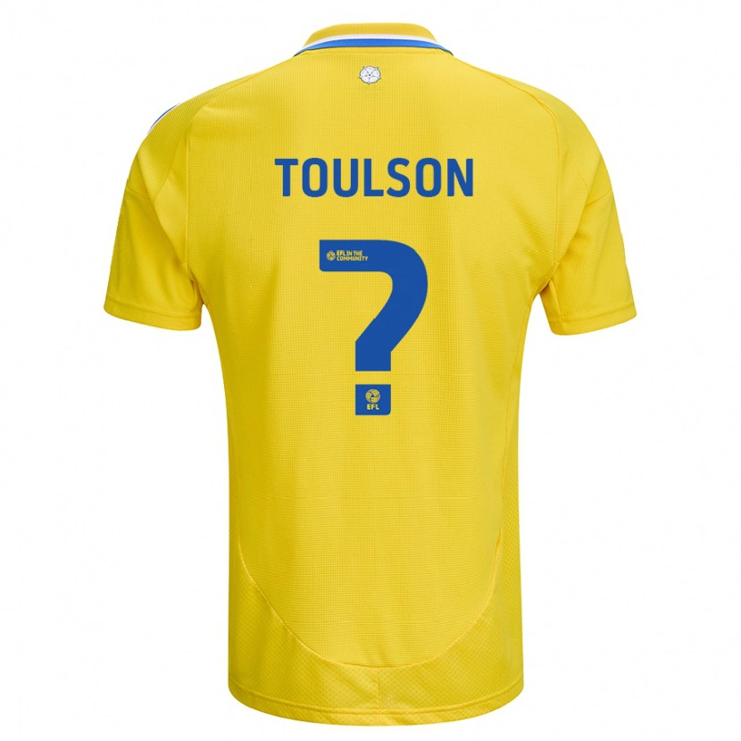 Danxen Heren Daniel Toulson #0 Geel Blauw Uitshirt Uittenue 2024/25 T-Shirt