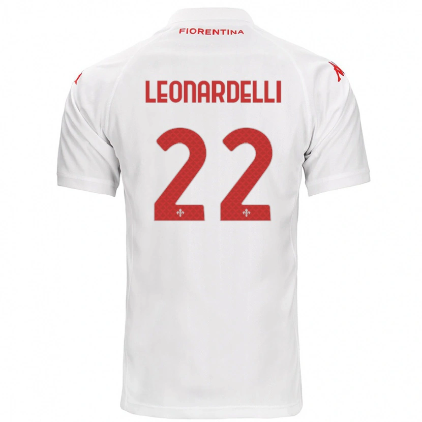 Danxen Heren Pietro Leonardelli #22 Wit Uitshirt Uittenue 2024/25 T-Shirt
