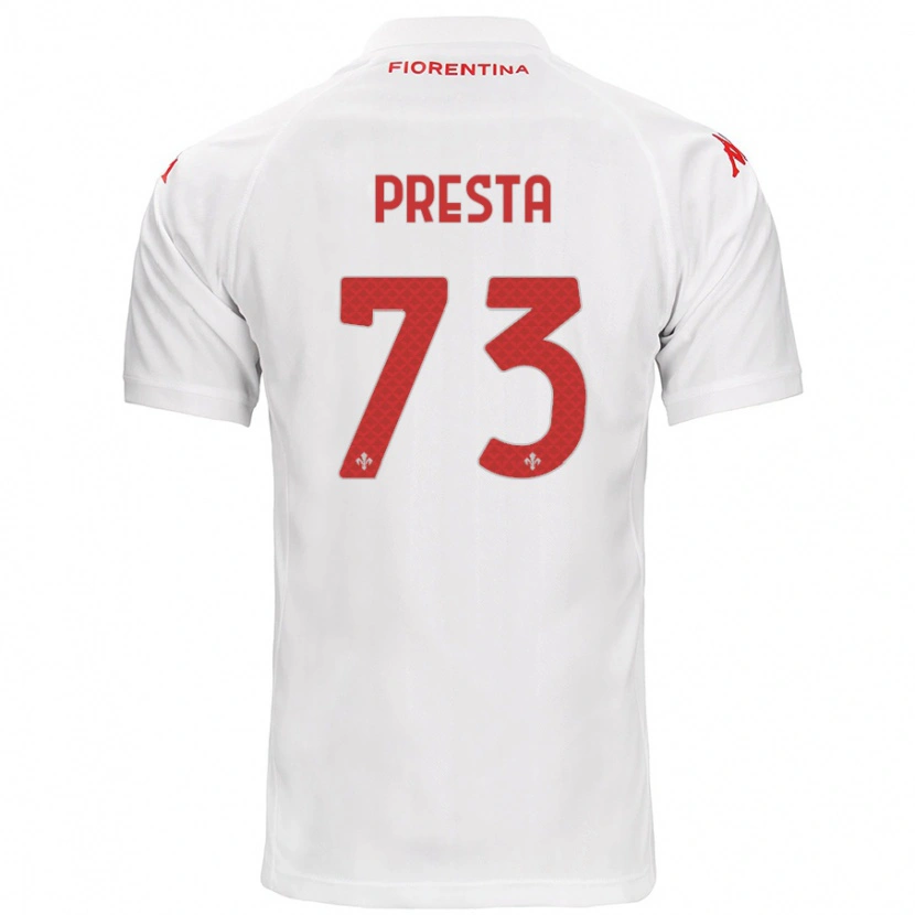 Danxen Heren Francesco Presta #73 Wit Uitshirt Uittenue 2024/25 T-Shirt