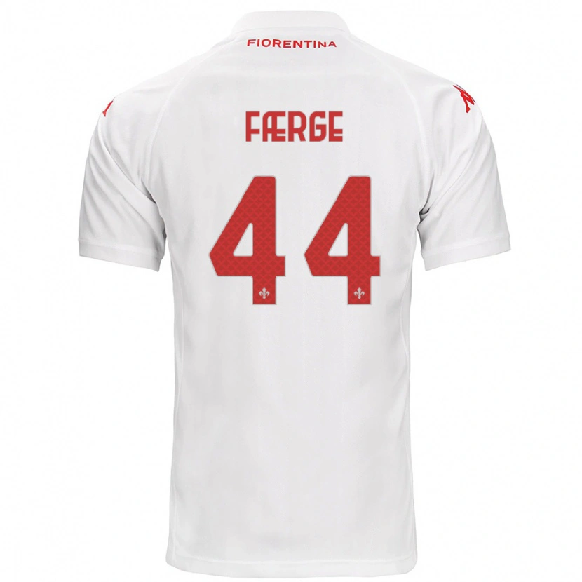 Danxen Heren Emma Færge #44 Wit Uitshirt Uittenue 2024/25 T-Shirt