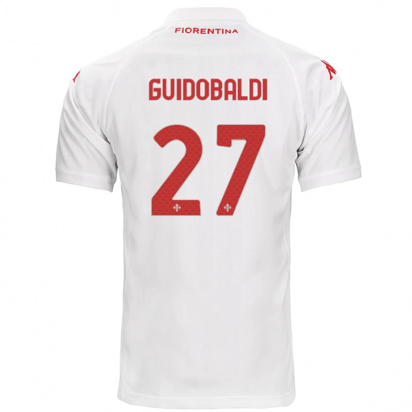 Danxen Heren Filippo Guidobaldi #27 Wit Uitshirt Uittenue 2024/25 T-Shirt
