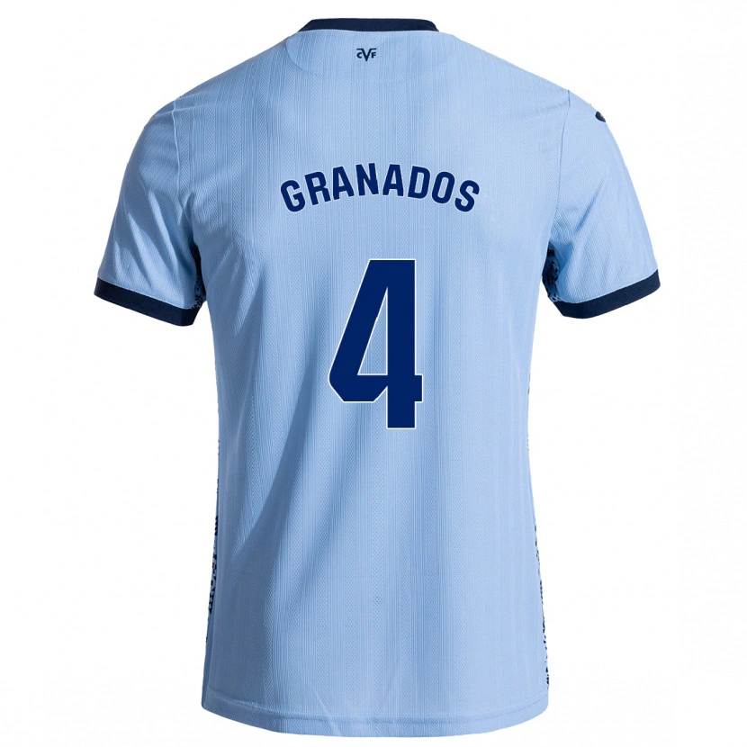 Danxen Heren Carlos Granados #4 Hemelsblauw Uitshirt Uittenue 2024/25 T-Shirt