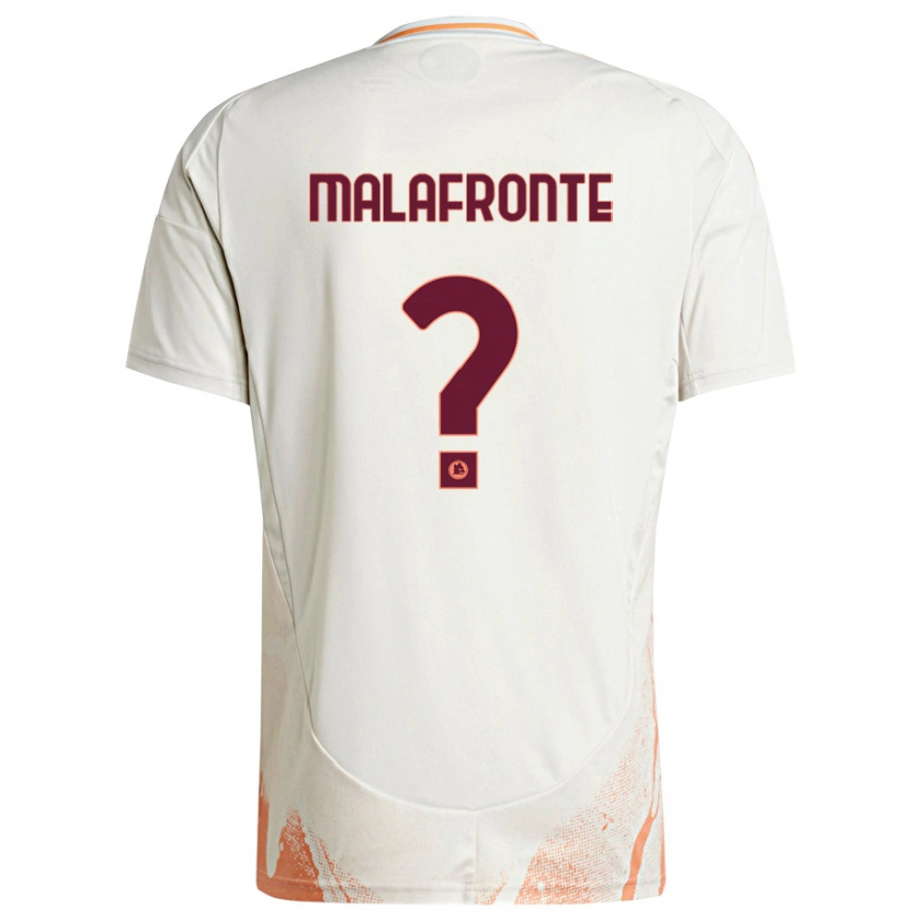 Danxen Heren Matteo Malafronte #0 Crème Wit Oranje Uitshirt Uittenue 2024/25 T-Shirt