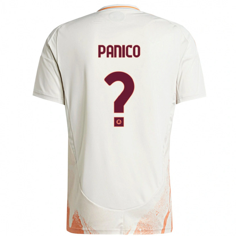 Danxen Heren Francesco Panico #0 Crème Wit Oranje Uitshirt Uittenue 2024/25 T-Shirt