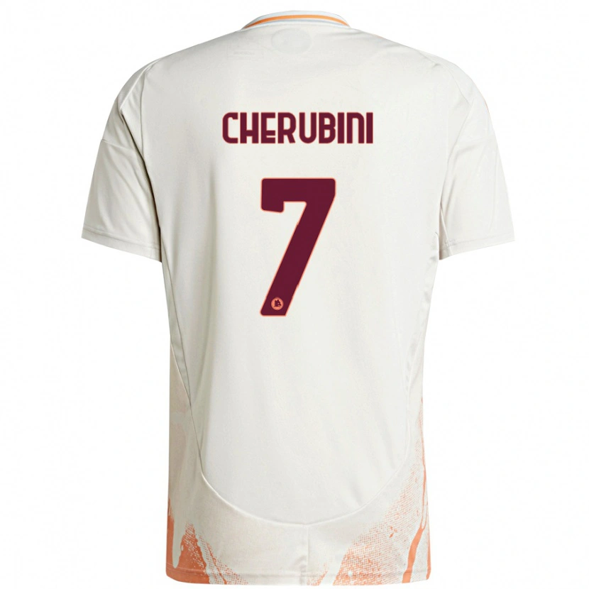 Danxen Heren Luigi Cherubini #7 Crème Wit Oranje Uitshirt Uittenue 2024/25 T-Shirt