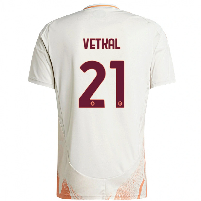Danxen Heren Martin Vetkal #21 Crème Wit Oranje Uitshirt Uittenue 2024/25 T-Shirt
