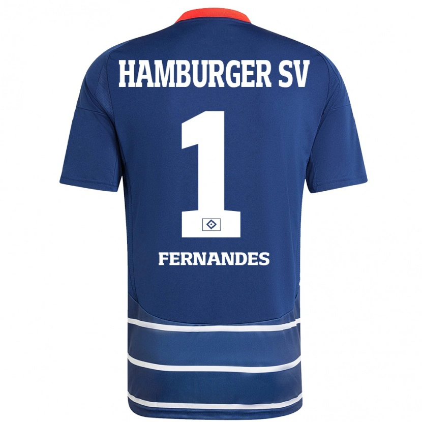 Danxen Heren Daniel Heuer Fernandes #1 Donkerblauw Uitshirt Uittenue 2024/25 T-Shirt