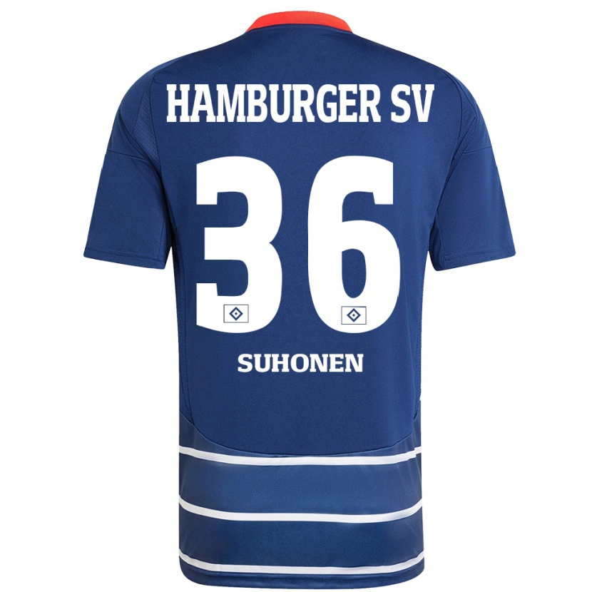 Danxen Heren Anssi Suhonen #36 Donkerblauw Uitshirt Uittenue 2024/25 T-Shirt