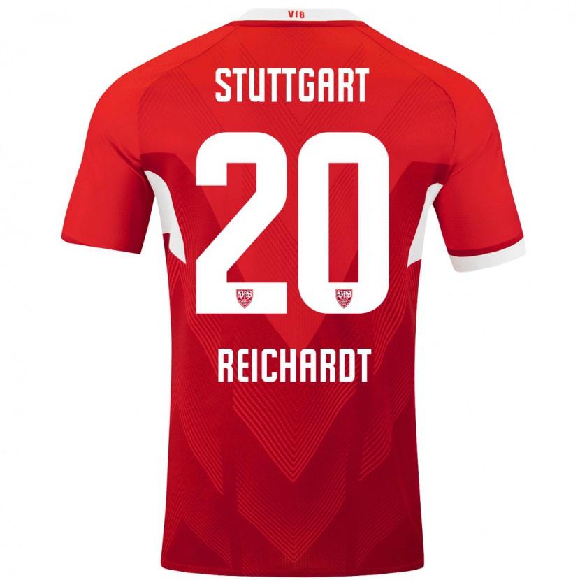 Danxen Heren Leon Reichardt #20 Rood Wit Uitshirt Uittenue 2024/25 T-Shirt