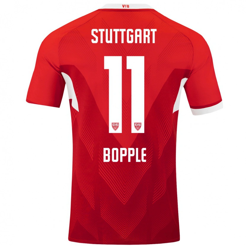 Danxen Heren Teresa Böpple #11 Rood Wit Uitshirt Uittenue 2024/25 T-Shirt