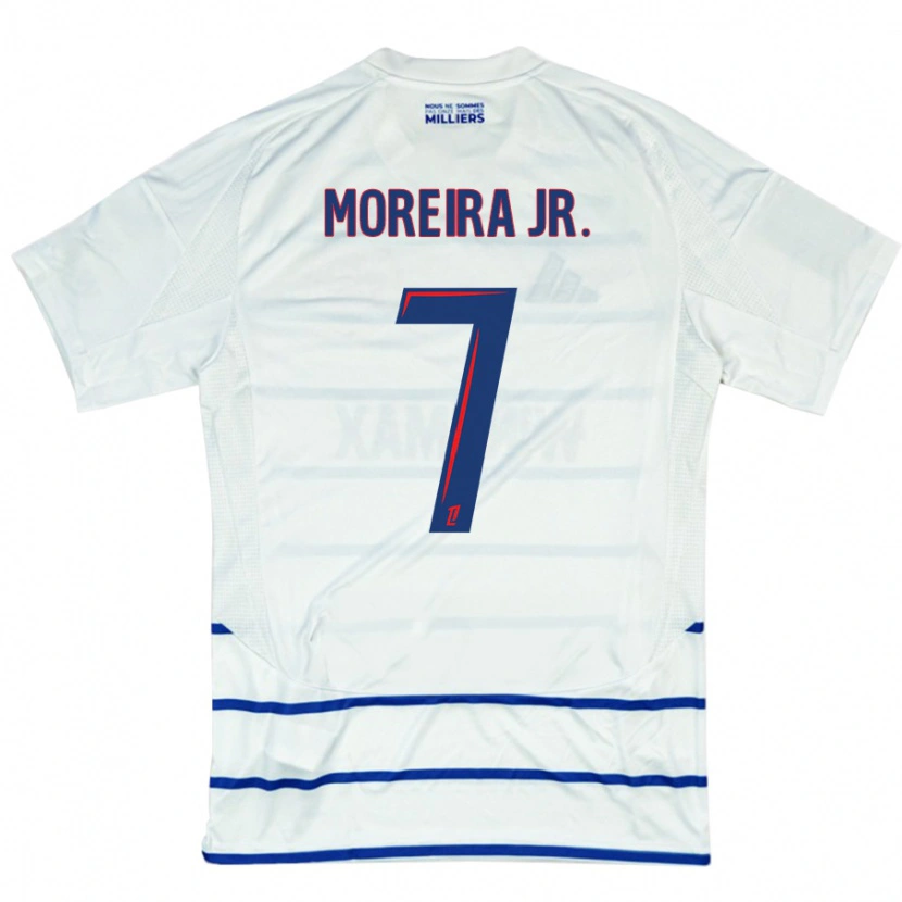 Danxen Heren Diego Moreira #7 Wit Blauw Uitshirt Uittenue 2024/25 T-Shirt