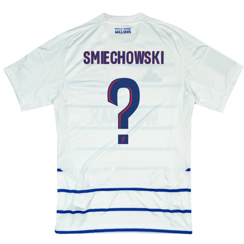 Danxen Heren Artur Smiechowski #0 Wit Blauw Uitshirt Uittenue 2024/25 T-Shirt